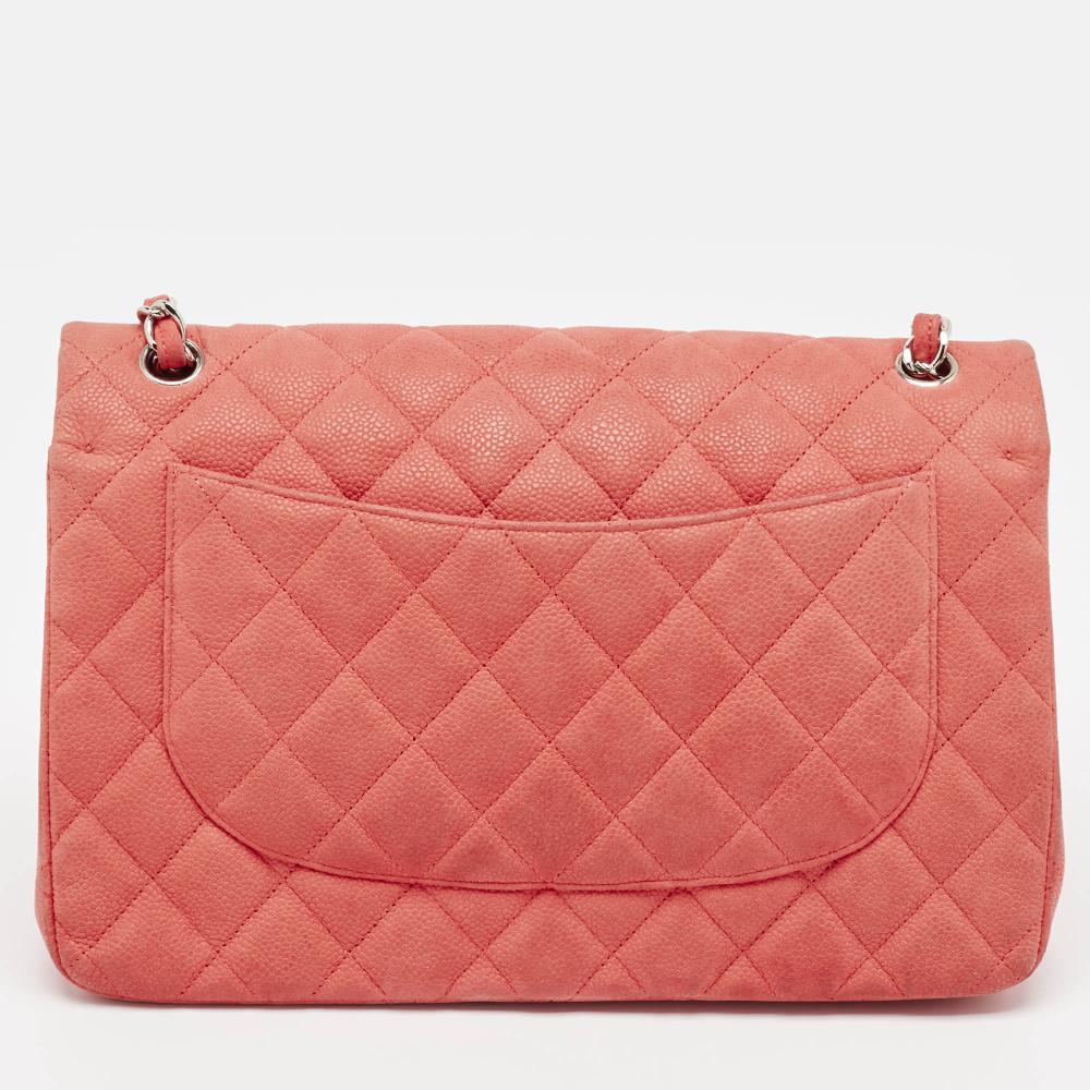Pink Fabric Chanel Flap Bag