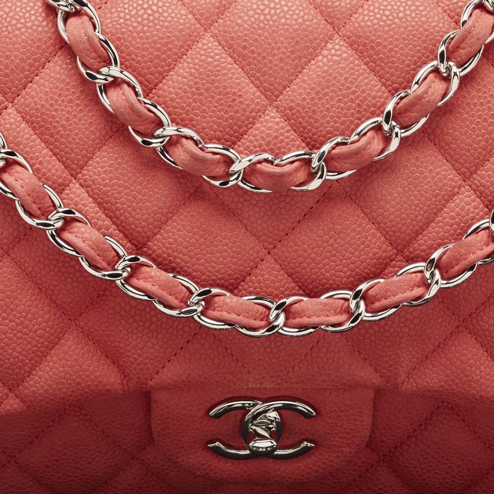 Pink Fabric Chanel Flap Bag