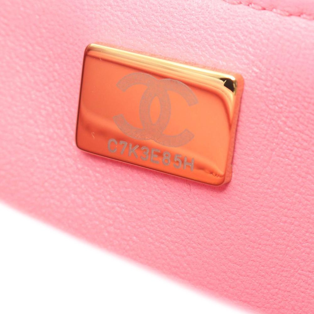 Pink Fabric Chanel Flap Bag