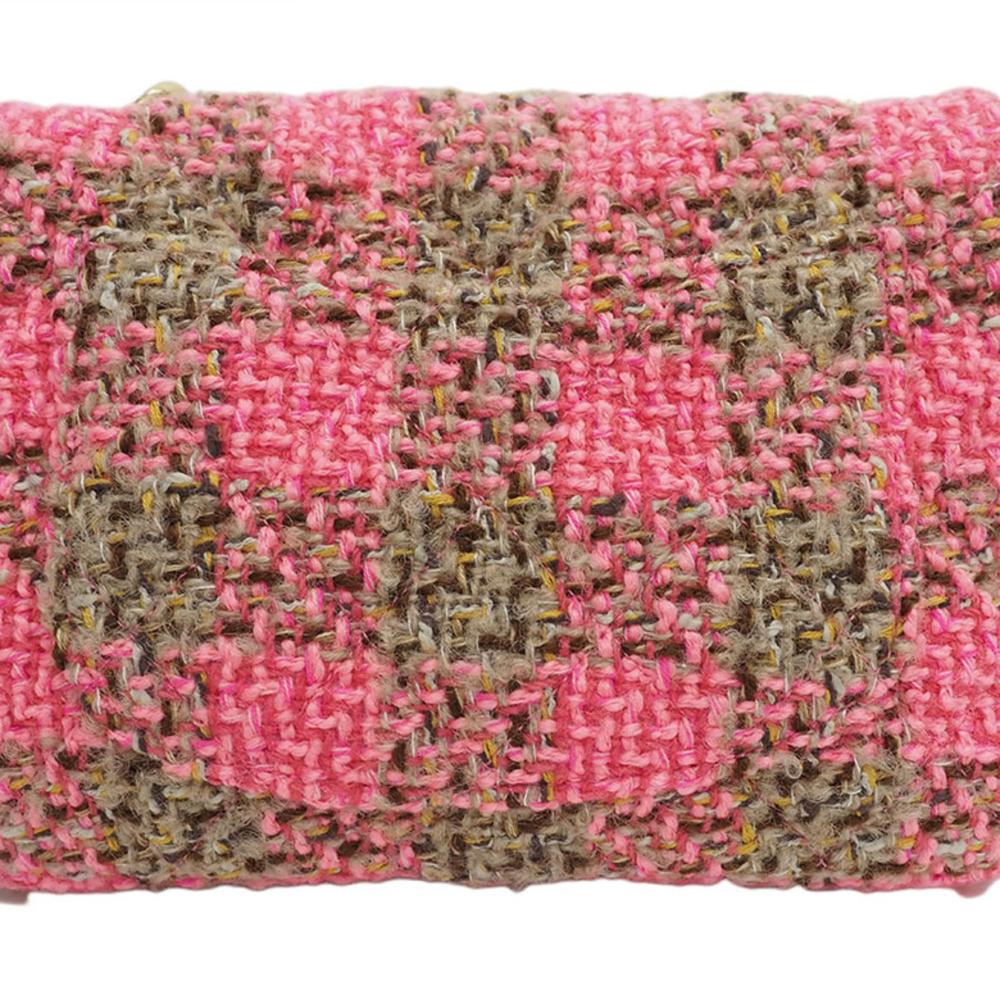 Pink Fabric Chanel Flap Bag