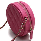 Pink Fabric Chanel Shoulder Bag