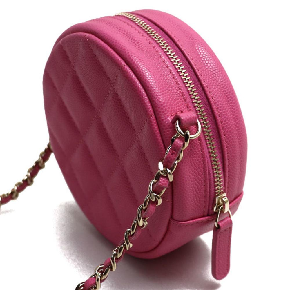 Pink Fabric Chanel Shoulder Bag