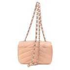 Pink Fabric Chanel Shoulder Bag