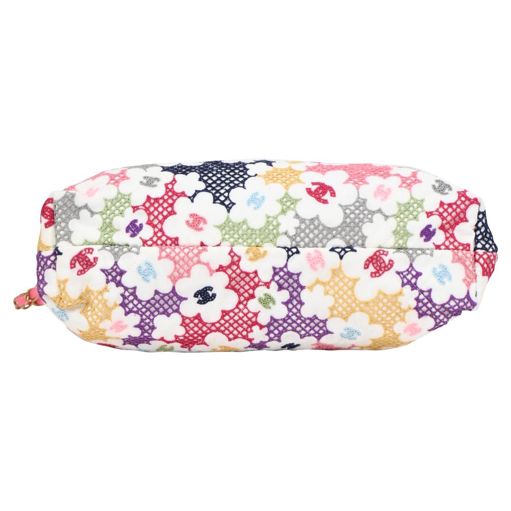 Pink Fabric Chanel Shoulder Bag