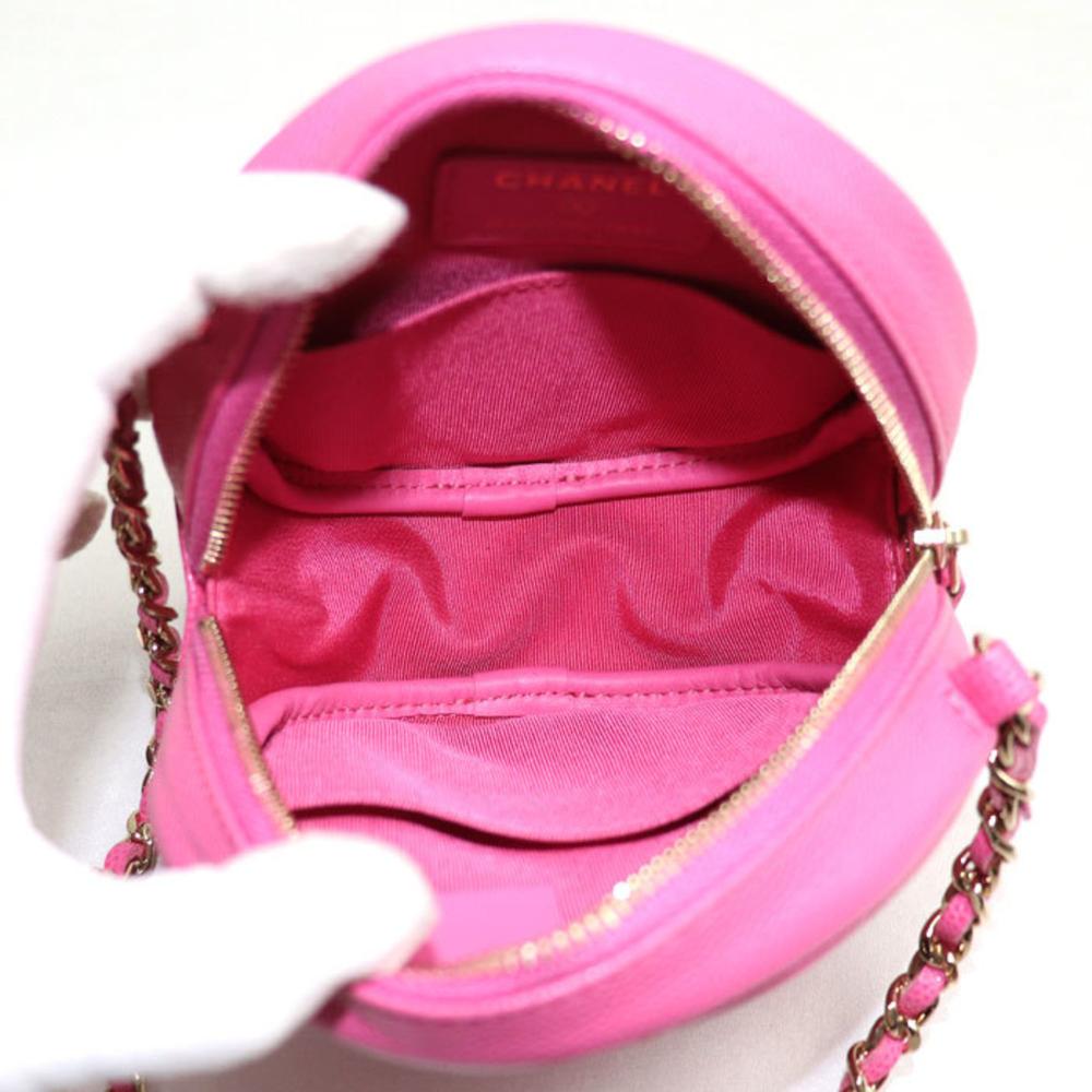 Pink Fabric Chanel Shoulder Bag