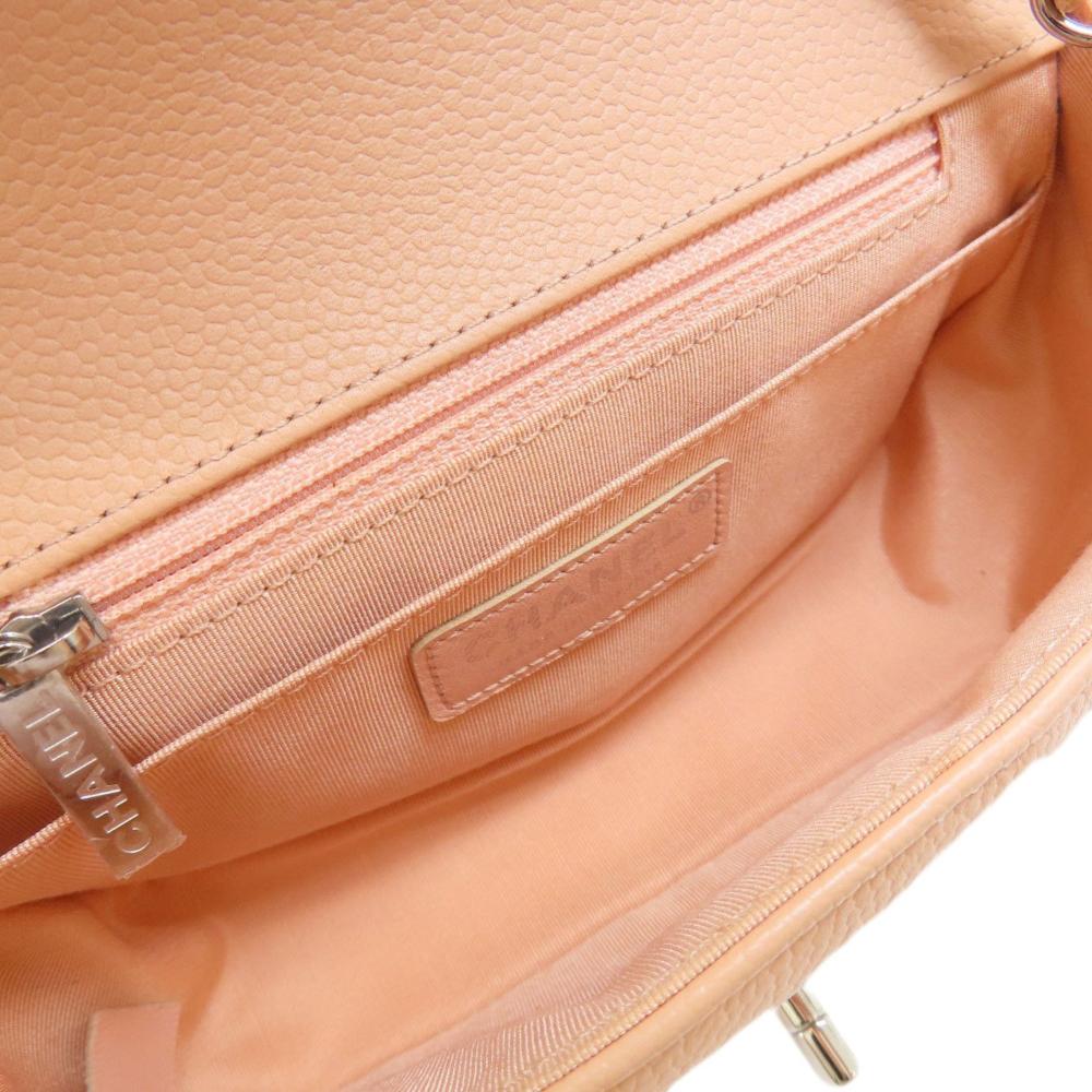 Pink Fabric Chanel Shoulder Bag
