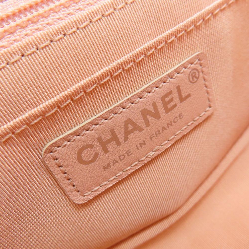 Pink Fabric Chanel Shoulder Bag