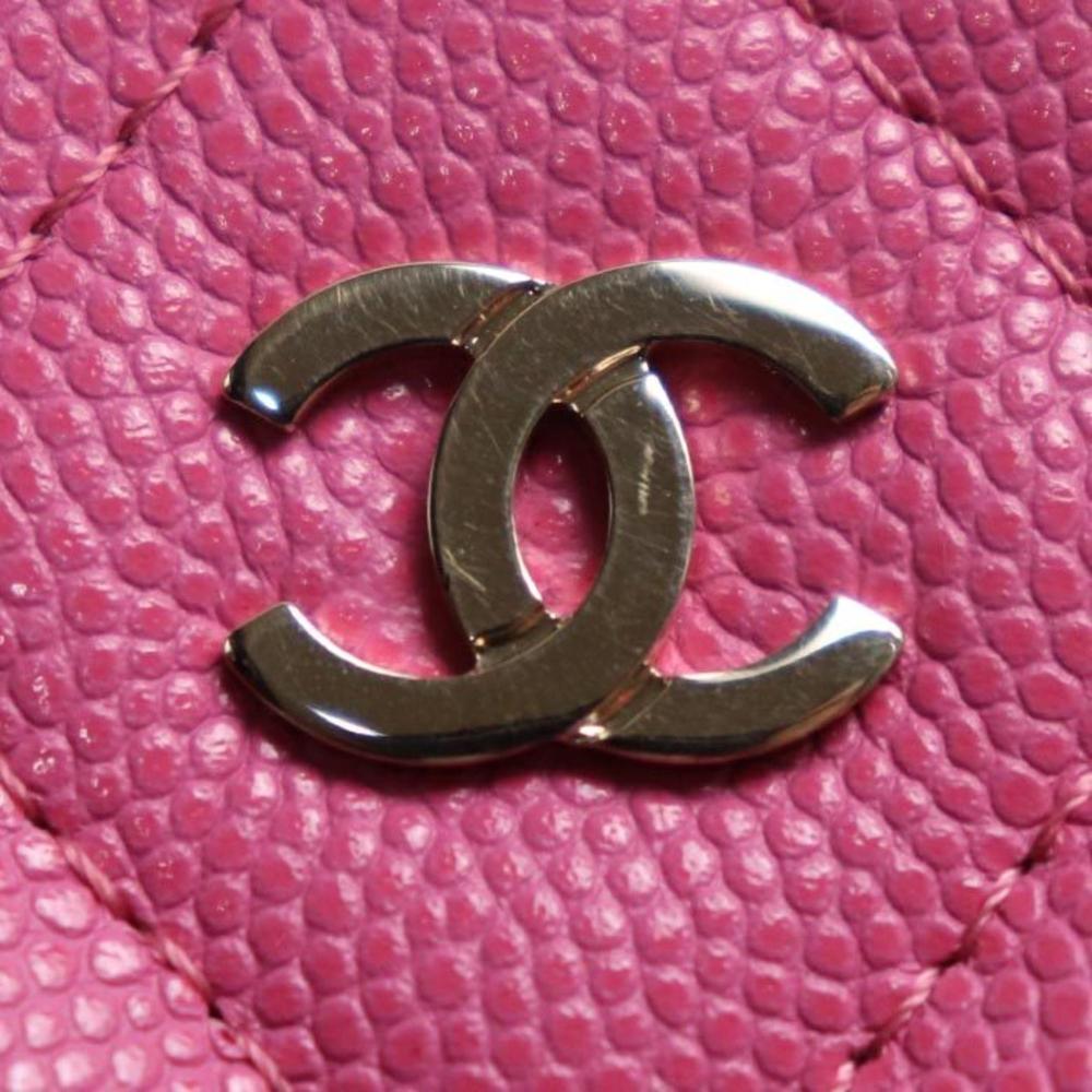 Pink Fabric Chanel Shoulder Bag