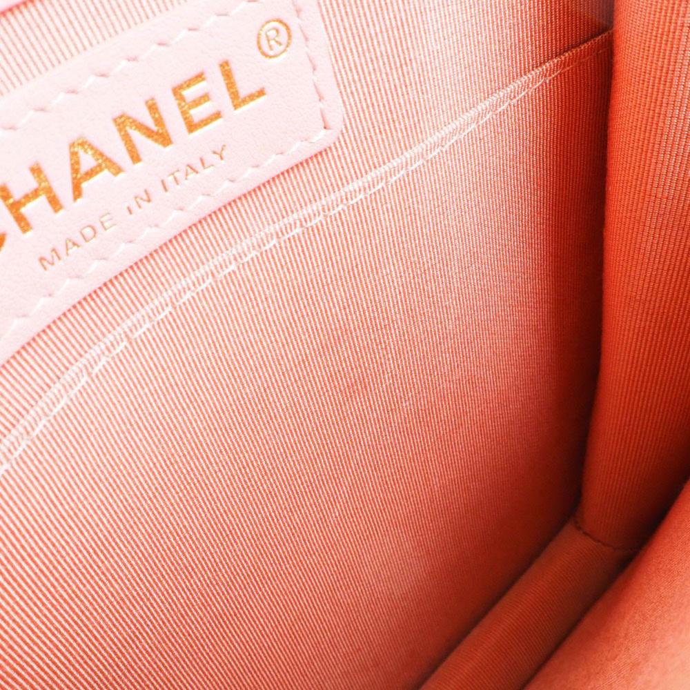Pink Fabric Chanel Shoulder Bag