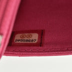 Pink Fabric Chanel Wallet On Chain