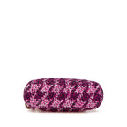 Pink Fabric Chanel Wallet On Chain