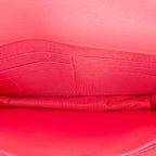Pink Fabric Chanel Wallet On Chain