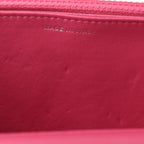 Pink Fabric Chanel Wallet On Chain