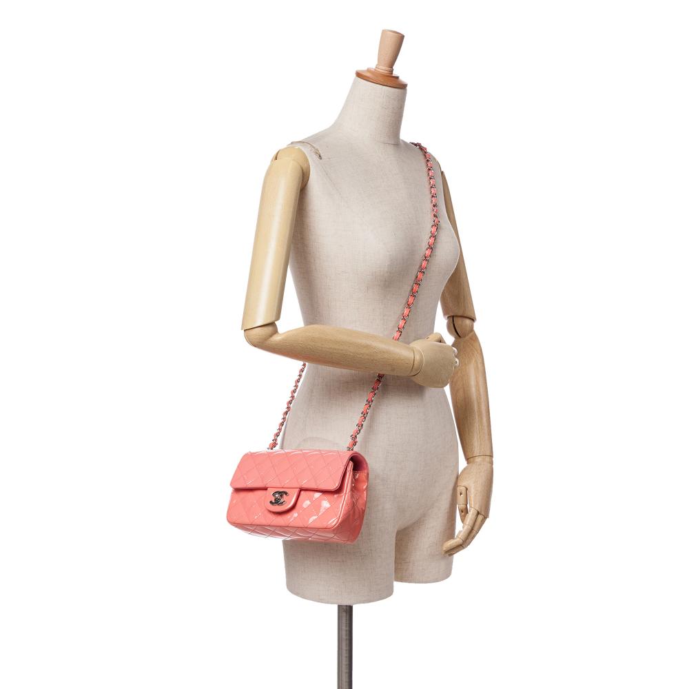 Pink Leather Chanel Flap Bag