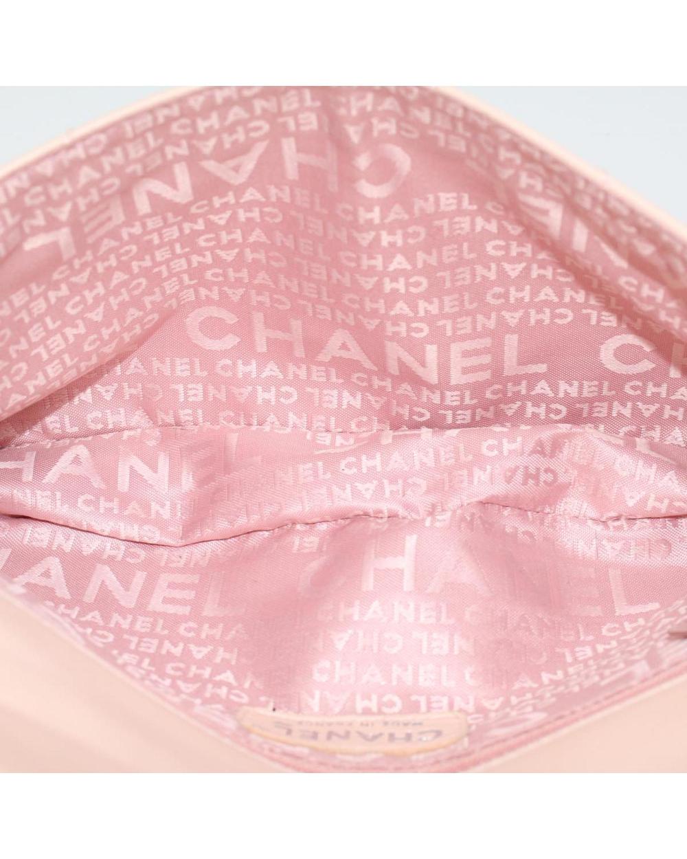 Pink Leather Chanel Shoulder Bag