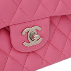 Pink Leather Chanel Flap Bag