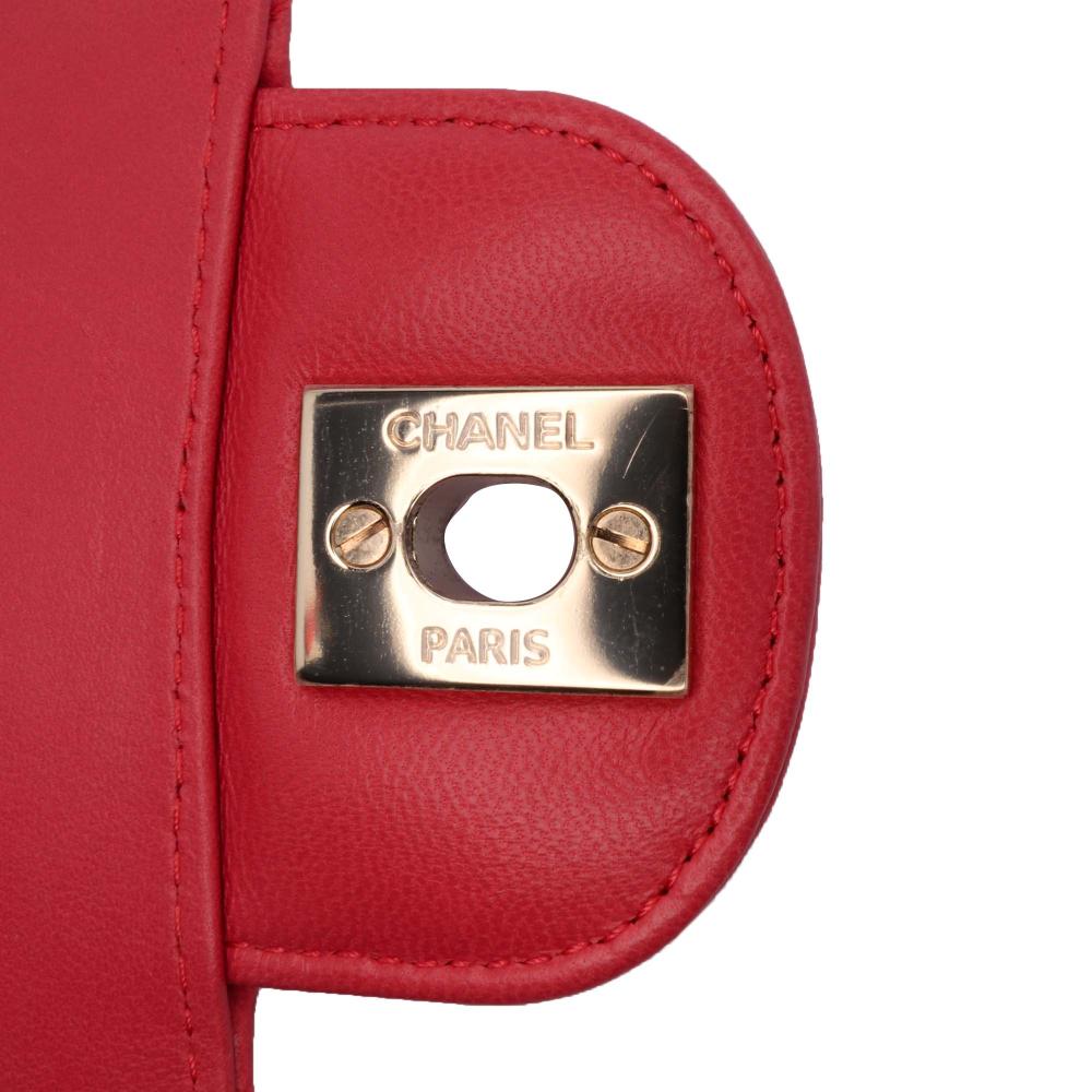 Pink Leather Chanel Shoulder Bag