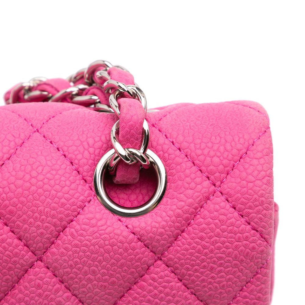 Pink Leather Chanel Flap Bag