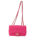 Pink Leather Chanel Shoulder Bag