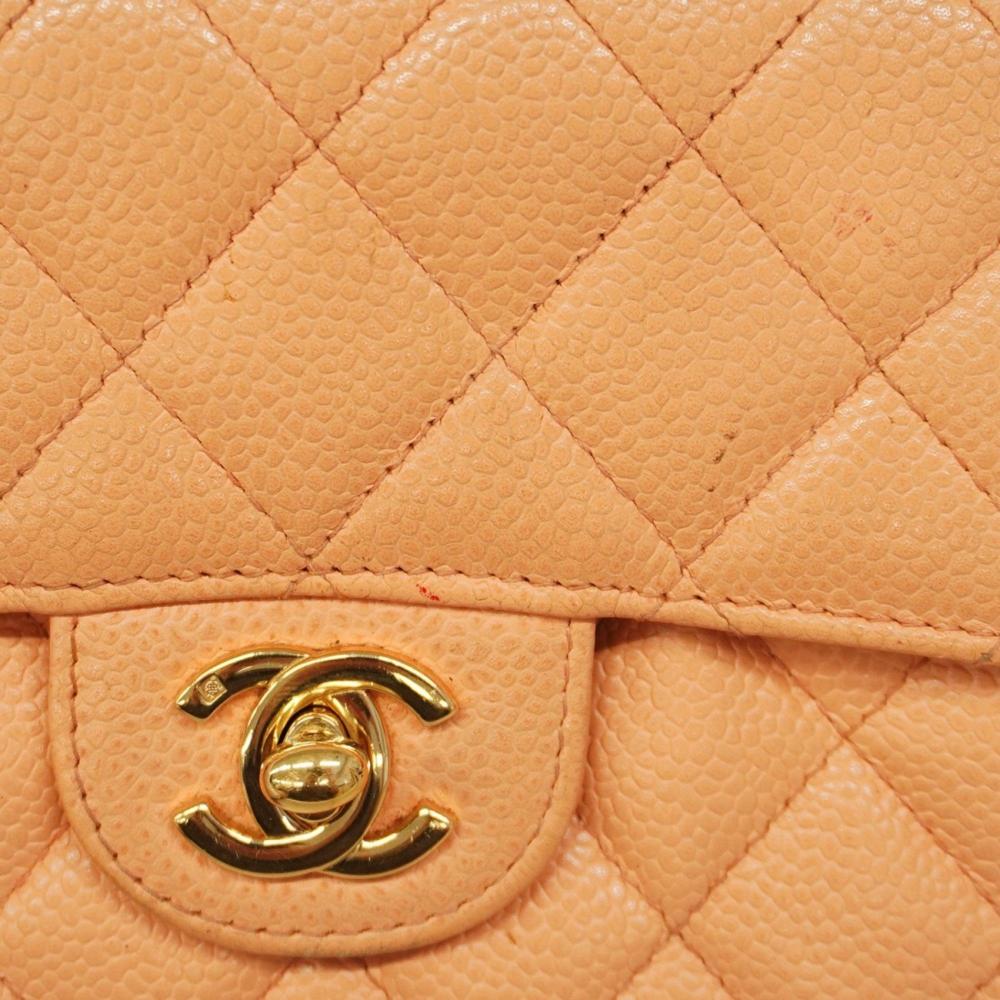 Pink Leather Chanel Shoulder Bag