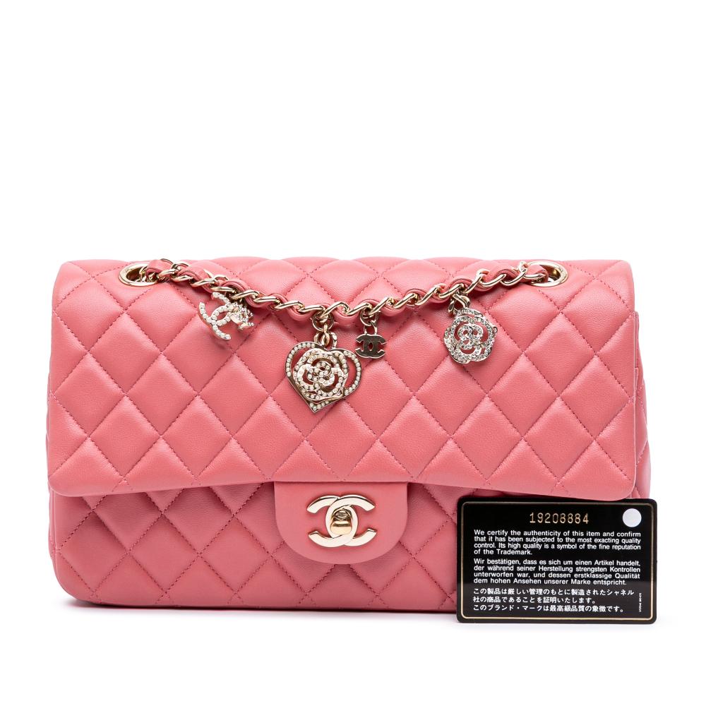 Pink Leather Chanel Flap Bag