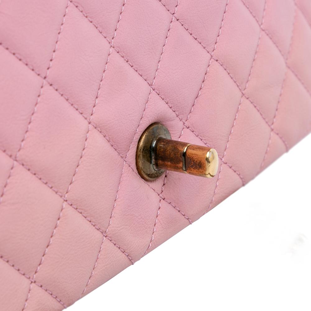 Pink Leather Chanel Flap Bag