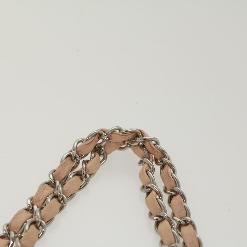 Pink Leather Chanel Shoulder Bag