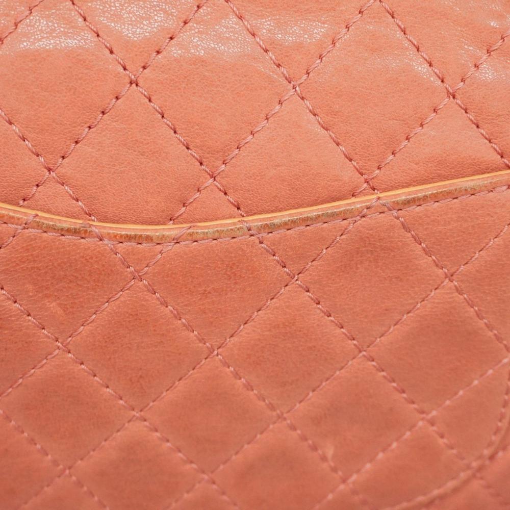 Pink Leather Chanel Flap Bag