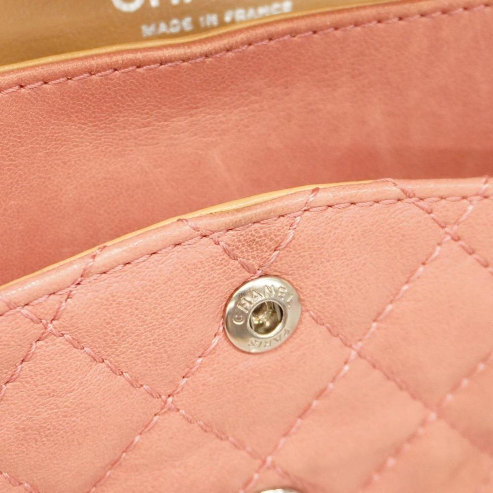 Pink Leather Chanel Flap Bag