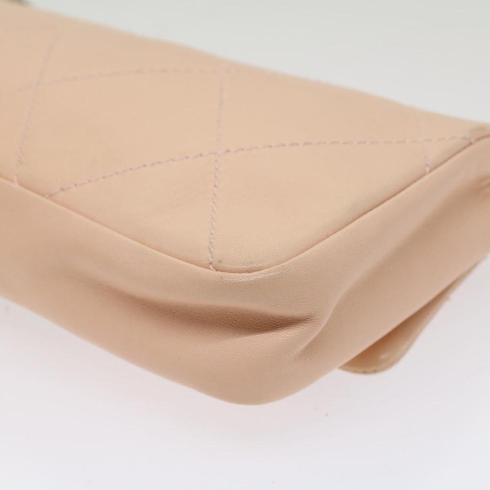 Pink Leather Chanel Shoulder Bag