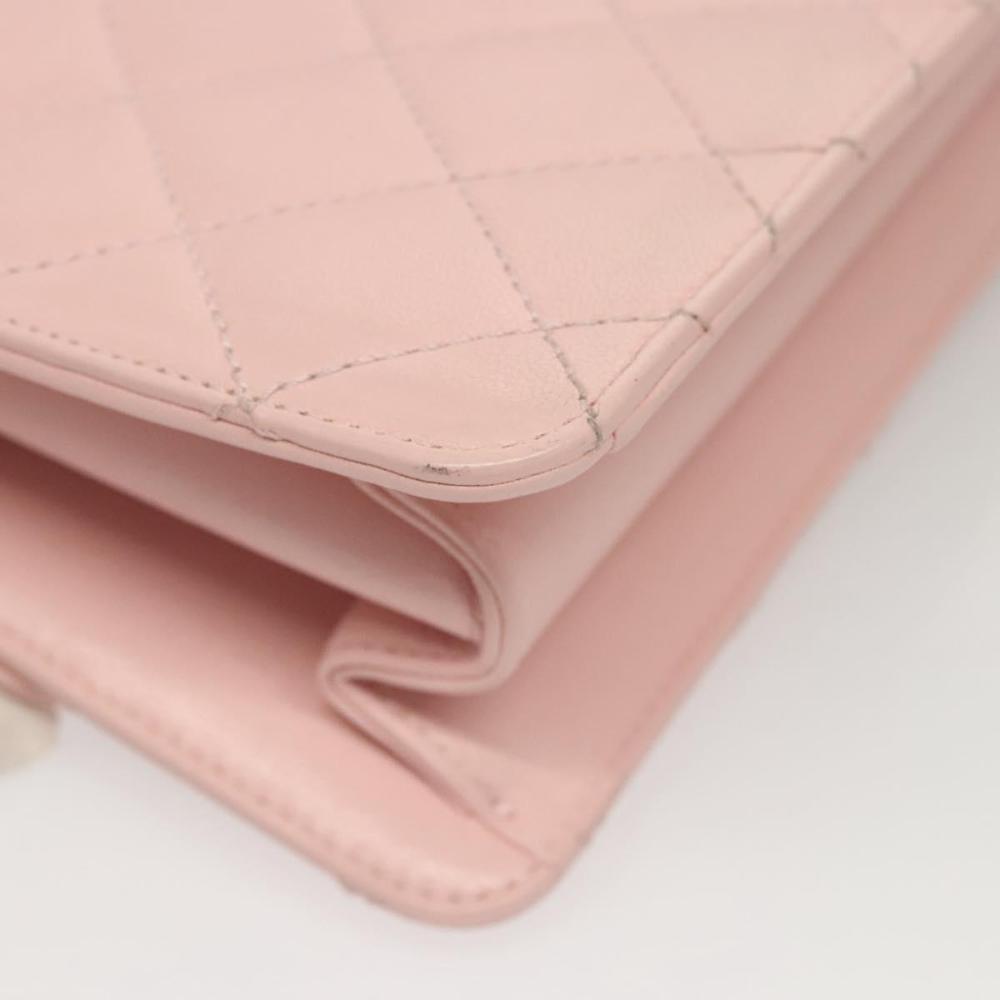 Pink Leather Chanel Shoulder Bag