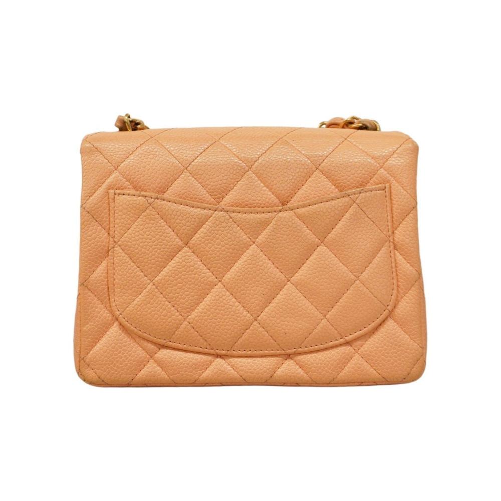 Pink Leather Chanel Shoulder Bag