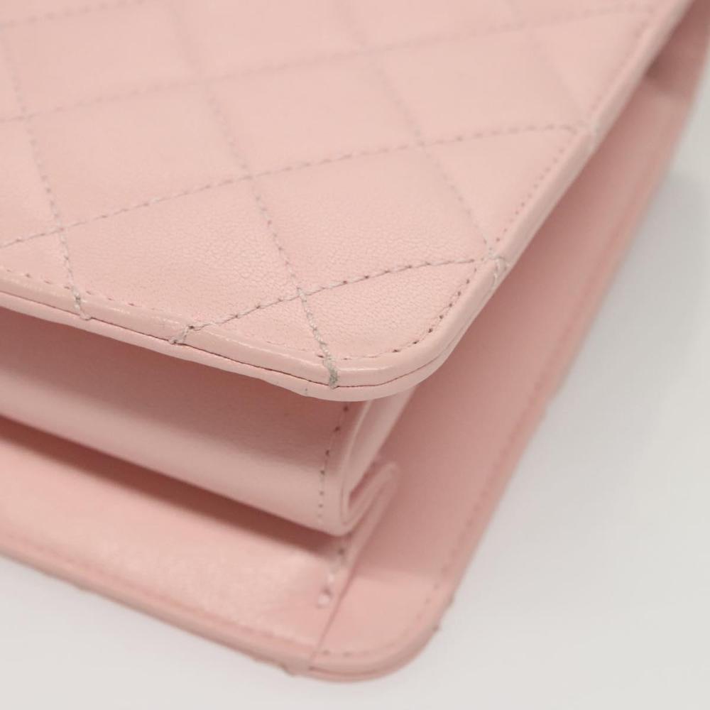 Pink Leather Chanel Shoulder Bag