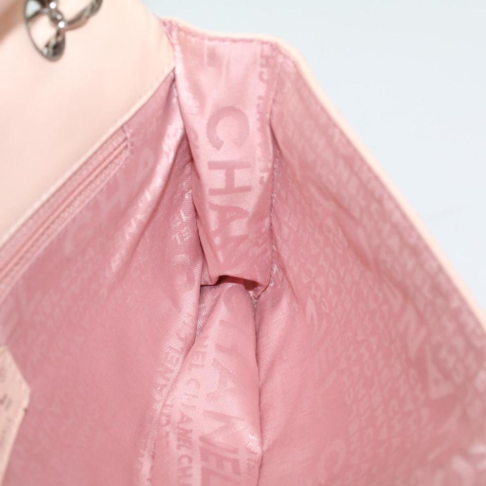 Pink Leather Chanel Shoulder Bag