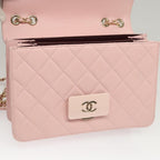Pink Leather Chanel Shoulder Bag