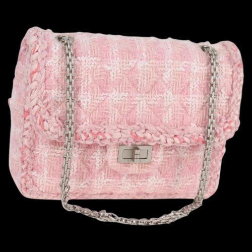 Pink Leather Chanel Shoulder Bag
