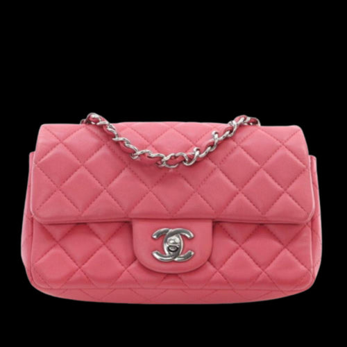 Pink Leather Chanel Flap Bag