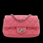 Pink Leather Chanel Flap Bag