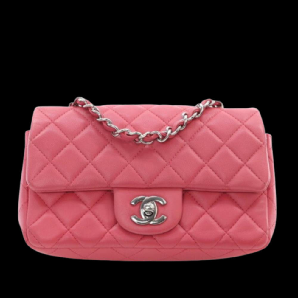 Pink Leather Chanel Flap Bag