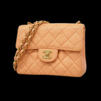 Pink Leather Chanel Shoulder Bag