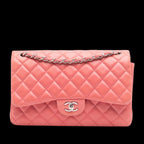 Pink Leather Chanel Flap Bag