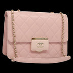 Pink Leather Chanel Shoulder Bag