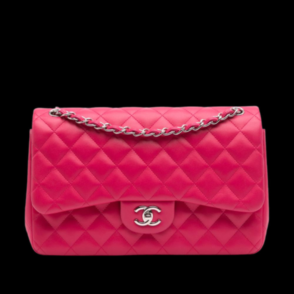 Pink Leather Chanel Flap Bag