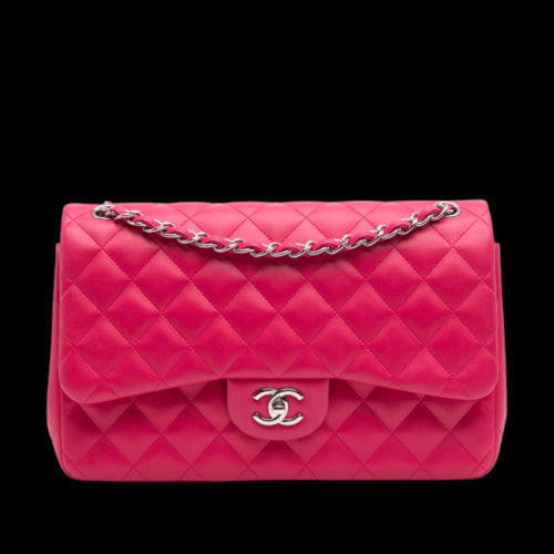 Pink Leather Chanel Flap Bag