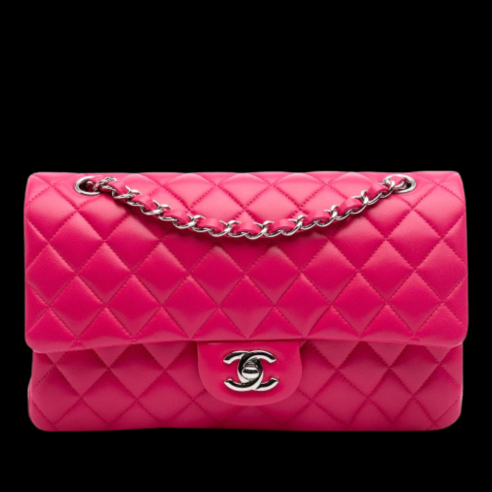 Pink Leather Chanel Flap Bag