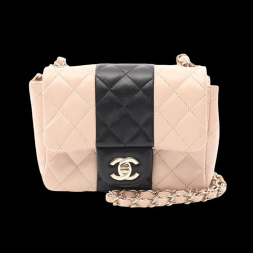 Pink Leather Chanel Crossbody Bag