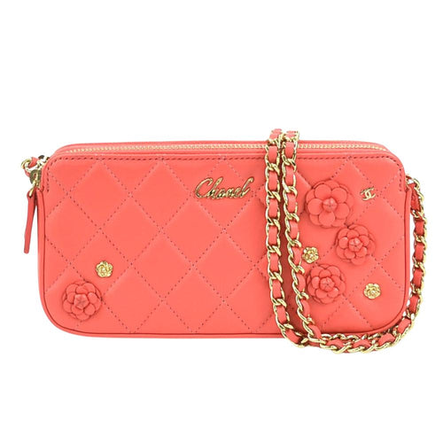 Pink Leather Chanel Crossbody Bag
