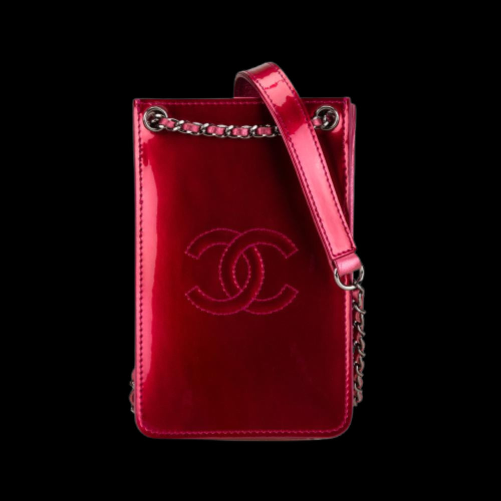 Pink Leather Chanel Crossbody Bag