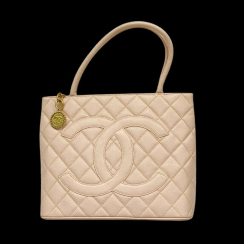 Pink Leather Chanel Tote