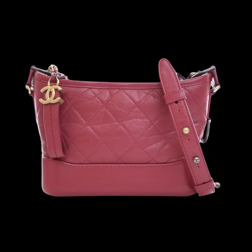 Pink Leather Chanel Shoulder Bag